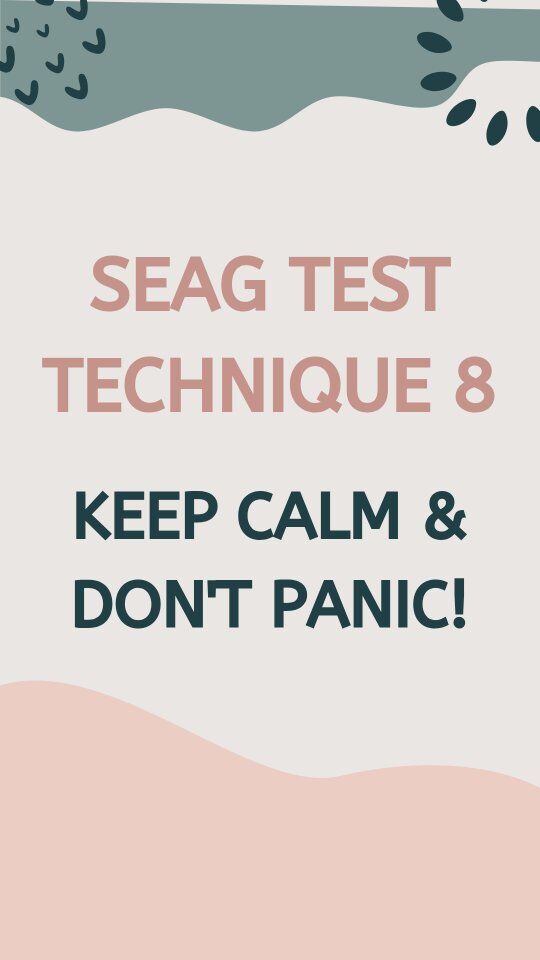 This is the MOST IMPORTANT of all my test techniques! 🚨
Test Technique 8 is to keep calm and DON'T PANIC! 🧘‍♀️ #seagtransfertest #seagtutor #primaryschooltutor #transfertest #northernireland