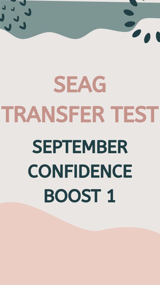 SEPTEMBER CONFIDENCE BOOST 1! 😊 Create a confidence boost folder with all your child's best pieces of work 🤗 #seagtransfertest #transfertest #tutoring #primaryschooltutor #northernireland
