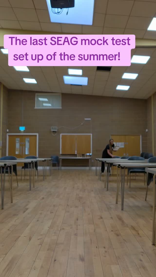 I can't believe this was my last SEAG mock test set up of the summer! ☀️😱 Officially the fastest summer yet! ⏳️ The students today got to experience sitting a test in real exam conditions! And they did so great! 😊 #seagtransfertest #seagtutor #transfertest #primaryschooltutor #northernireland